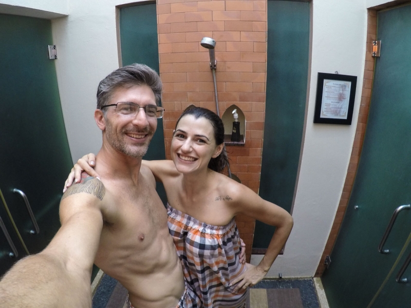 Couple goes on spa in Phuket, a good thing to do in Phuket in a rainy day. 
