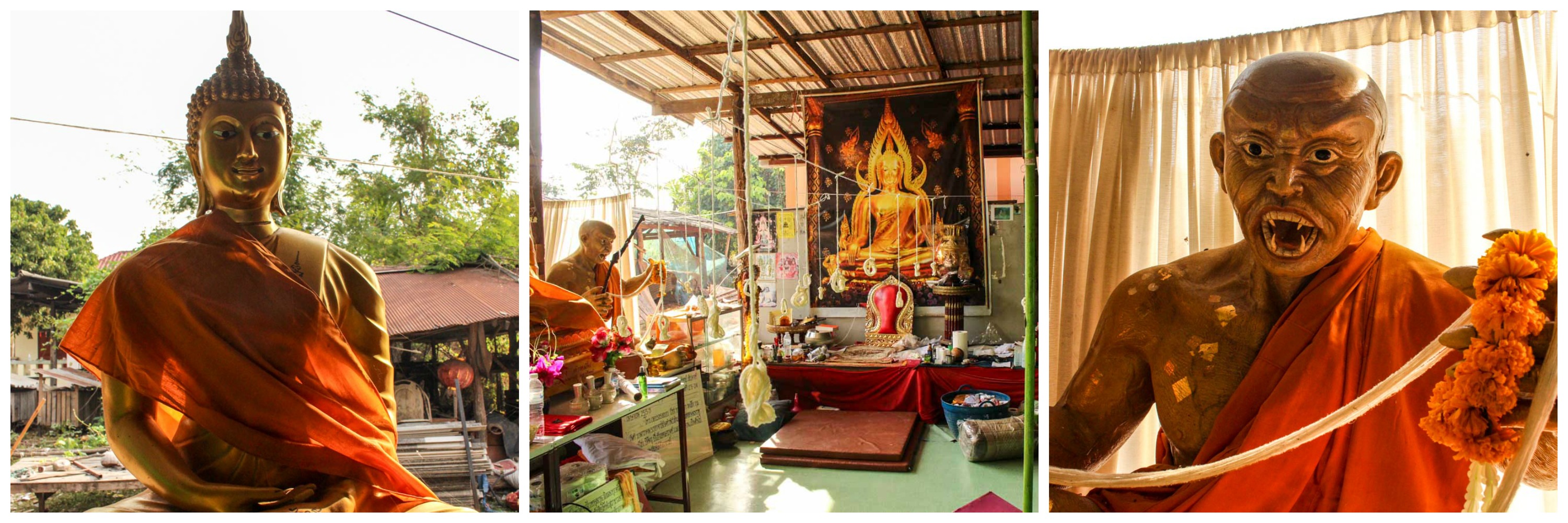 O Templo Budista onde a Sak Yant é feita em Chiang Mai, Tailândia