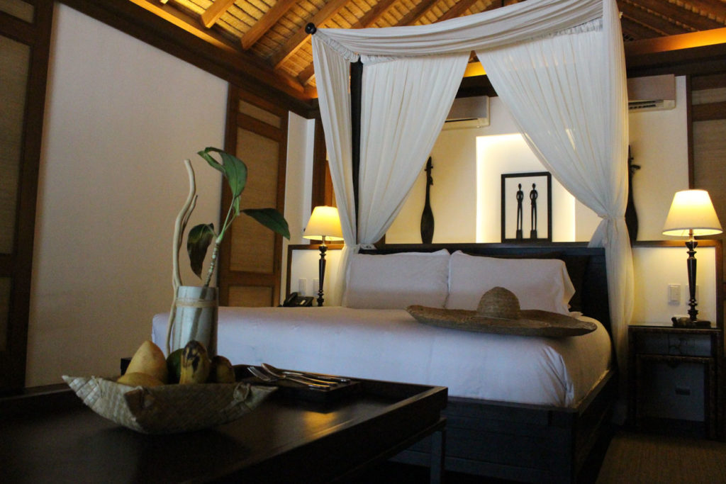 The well designed rooms at El Nido Resorts Pangulasian Island, the perfect place to relax and be surrounded by nature.