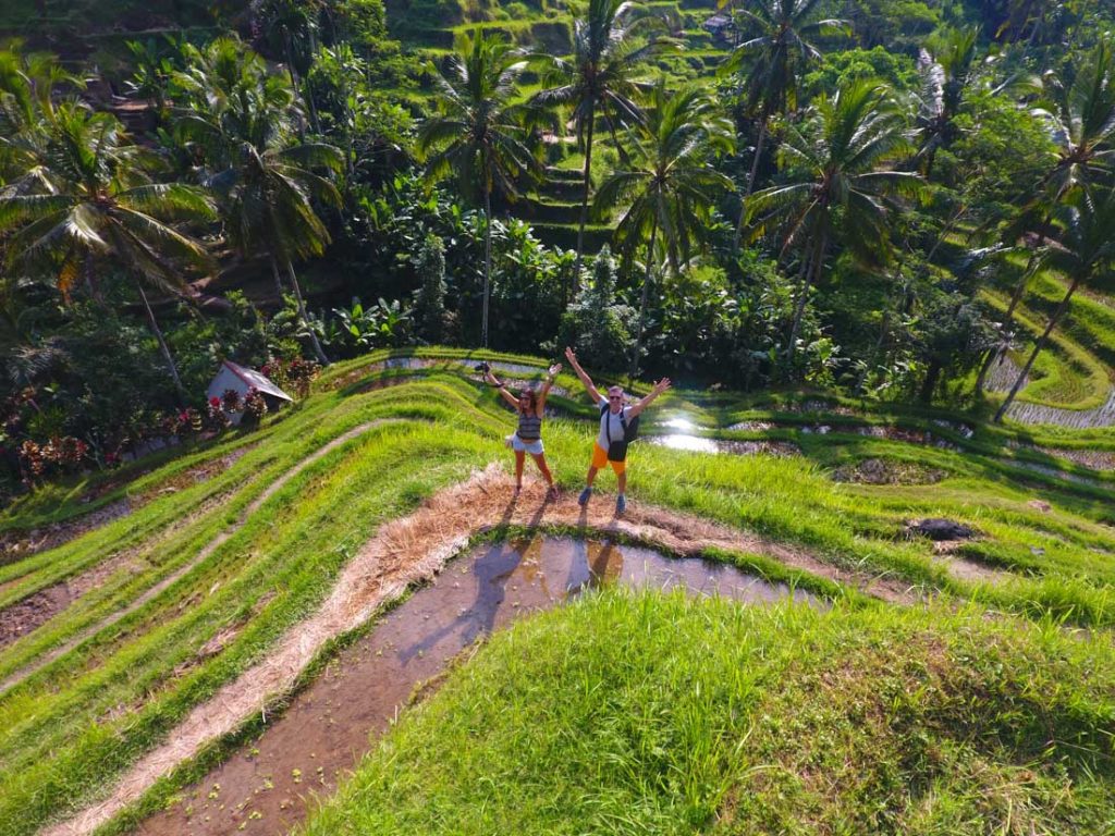 Explore de Tegalalang Rice Terraces in Ubud, one of the most touristic things to do in Bali, Indonesia.