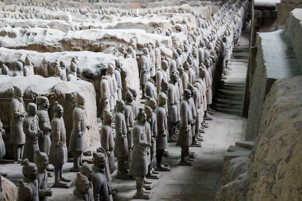 See the Terracota Warriors lined up on the mausoleum is one of the most impressive things do see in Xi'an, China.