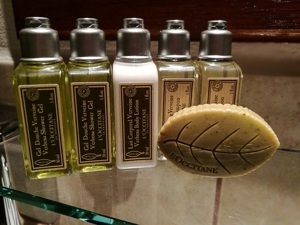The L’Occitane toiletries was a lovely detail on our stay at the Hotel Bellevue Český Krumlov.