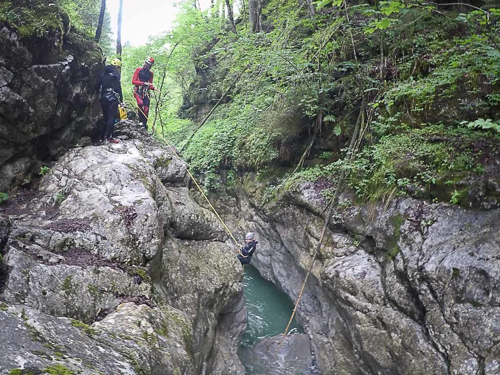In Bregenzerwald was our first experience doing canyoning and we love it. 