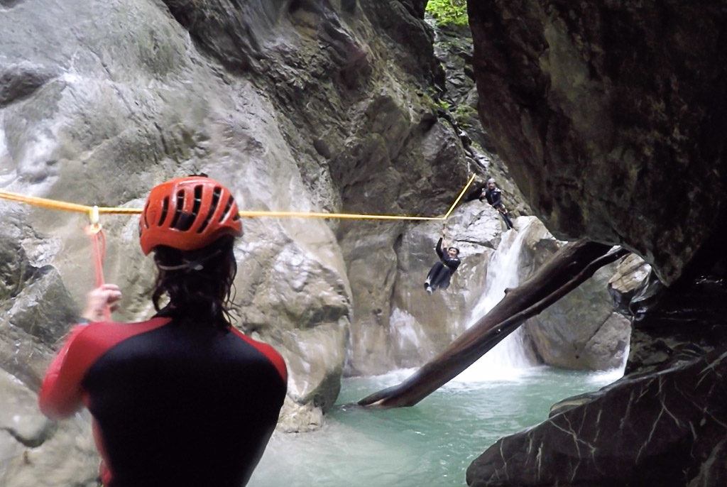 The canyoning is a truly way to enjoy the summer in Austria.