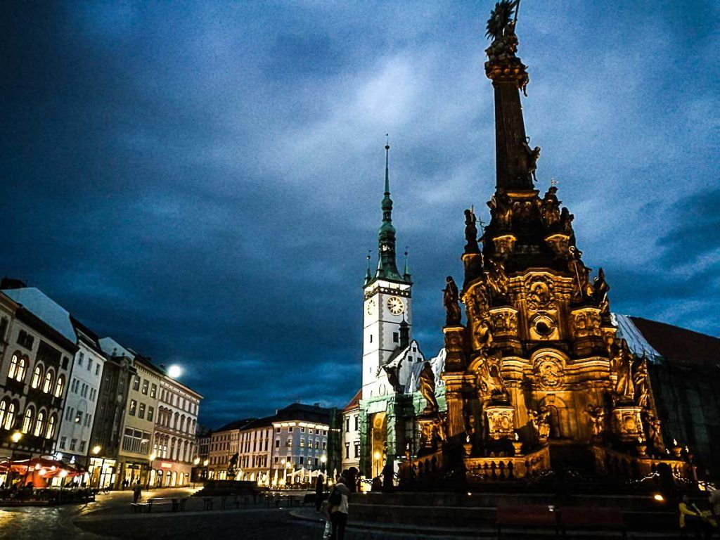 The Holy Trinity Column is one of the top attractions in Olomouc, Czech Republic. 