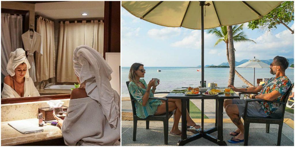 Se você está procurando um bom lugar para ficar em Koh Samui que seja de frente para mar, com quarto confortável e restaurante ao ar livre, faça a sua reserva no Novotel Samui. 