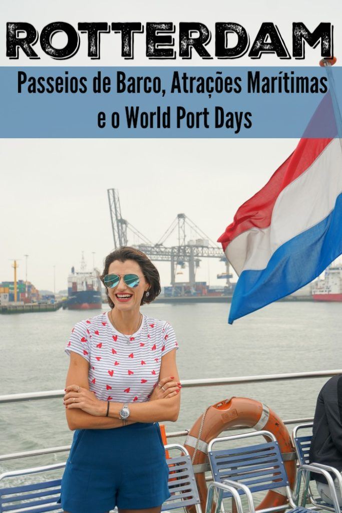 Descubra Rotterdam pela água. Os melhores passeios de barco em Rotterdam, atividades, o World Port Days e onde ficar em Rotterdam perto do rio e canais.