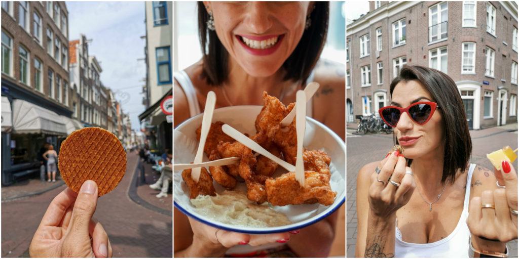 Em Amsterdam fizemos um tour pelo bairro Jordaan com degustação de comidas típicas. Essa atividade foi paga a parte e organizada pela equipe da U River Cruises. 