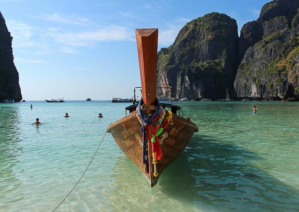boat in Phi Phi Island thailand