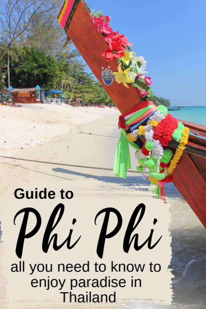 All you need to know to enjoy paradise is here. The ultimate guide to what to do in Phi Phi Islands, Thailand. From where to stay in Phi Phi, best beaches, activities, boat tours, parties and more. Travel tips on how to travel to Koh Phi Phi and get around. #phiphiisland #phiphithingstodo #phiphithailand #thailand #kohphiphihotel