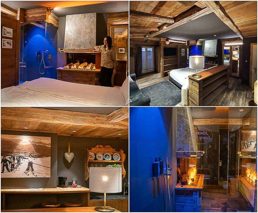 Detalhes do adorável John Luxury Suites, uma das melhores opções de onde ficar em Alpe Cimbra.