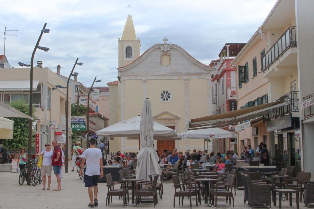 The old town of Novalja on Pag Island in Croatia. The island is famous for its beaches, parties e music festivals.
