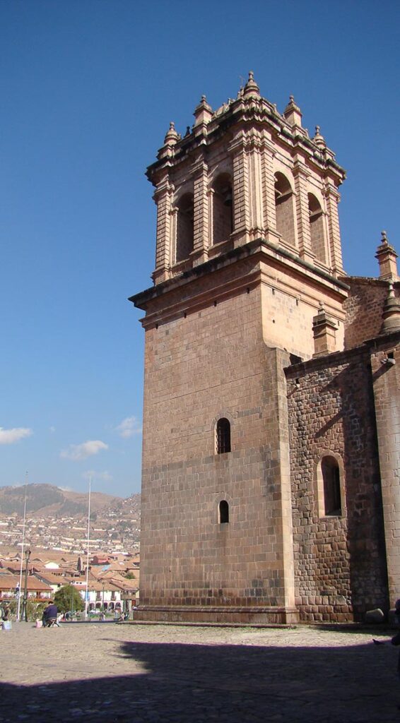 Photo of a cathedral in Cusco. Peru is known for its colonial architecture.