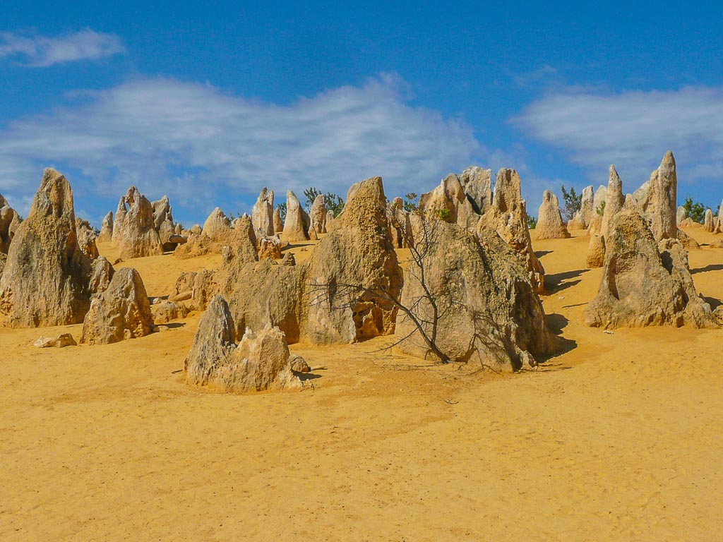 The Pinnacles amazing limestone structure is located along the Australian Coral Coast in Western Australia.