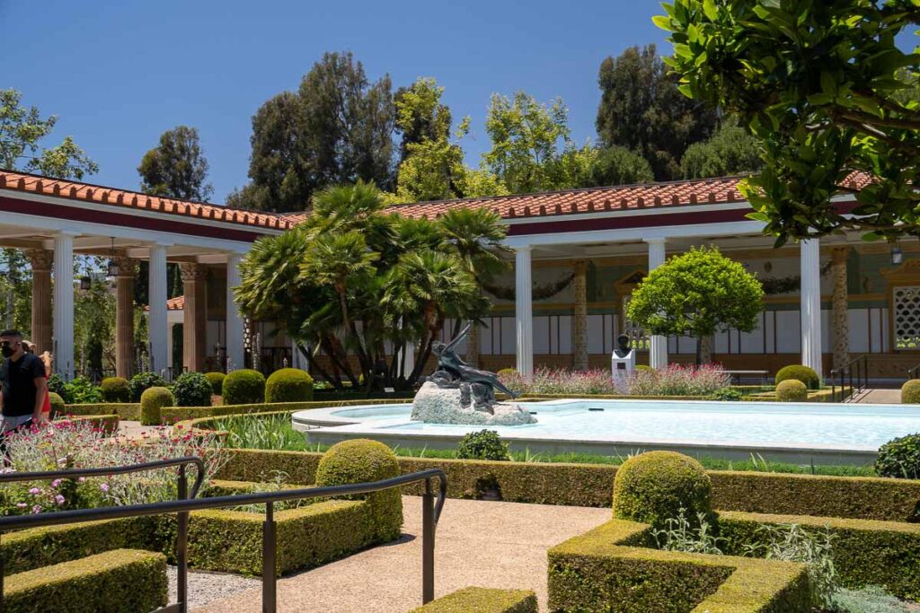 Lovely views of the Getty Villa in LA. It's one of the places you can visit in Malibu. 