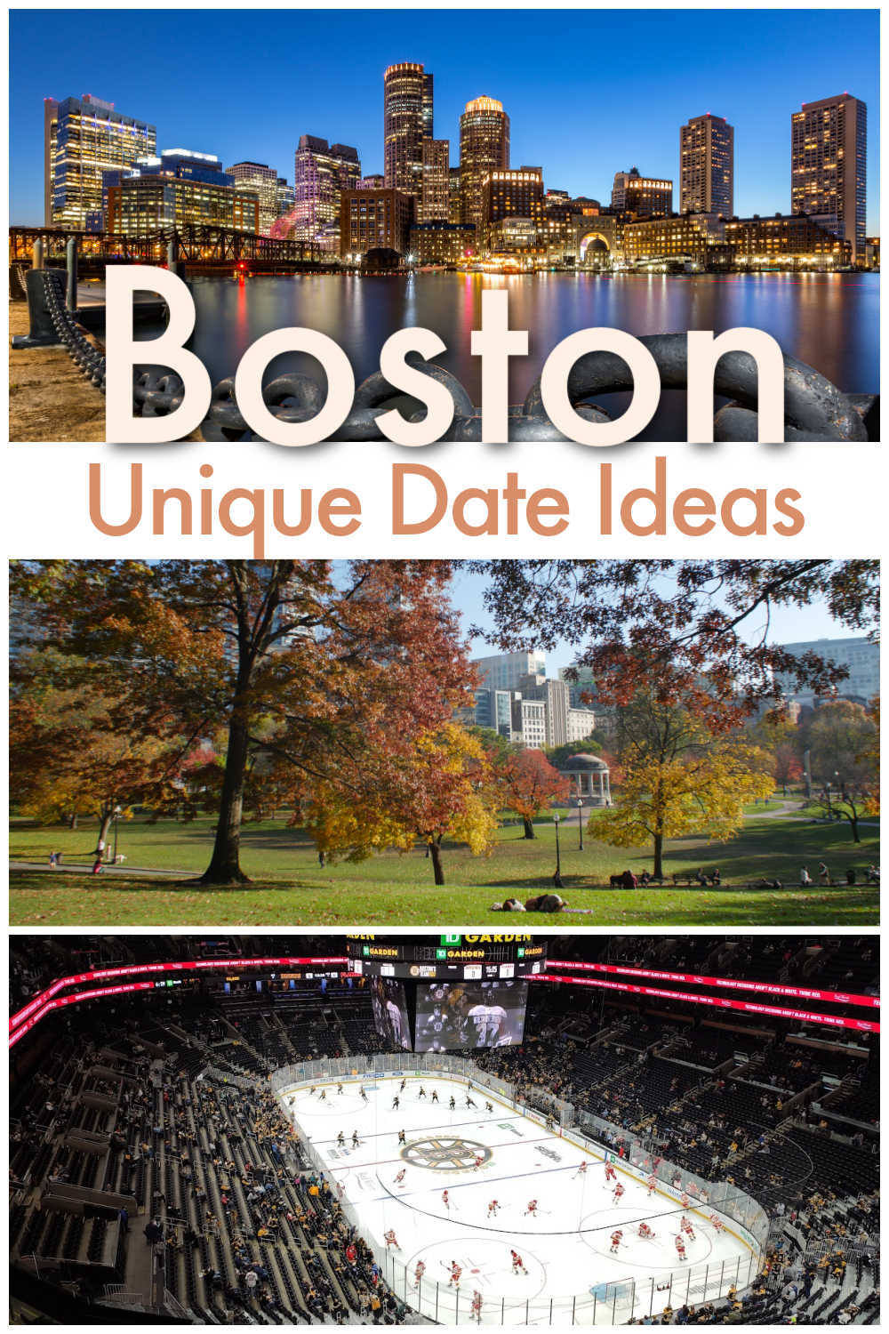 The best Boston date ideas for all types of couples! We covered everything from cheap date ideas in Boston to things to do as a couple and romantic hotels.There are also Boston date night ideas, suggestions for sporty couples, first-time dates, romantic restaurants, cafes, and parks in Boston. Whether it is just a date or a romantic trip to Boston, follow these tips and impress your loved one. Date ideas Boston | things to do in Boston for coupes | romantic hotels in Boston | 