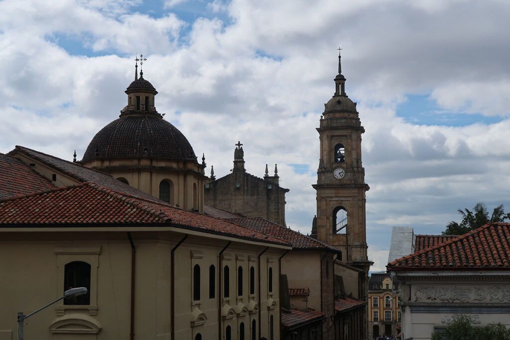 Photo of the roofs in Bogota historical center. 