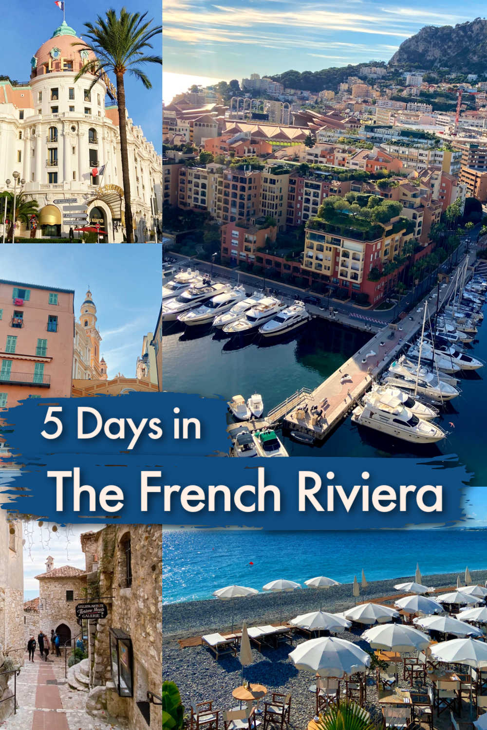 Here is your perfect 5-Day French Riviera itinerary. The best cities and beaches in the French Riviera, where to stay, and how to get around the French Riviera. Plus, the best time to travel to the French Riviera, international events, weather, tours and activities you can do in this beautiful part of South France. 
