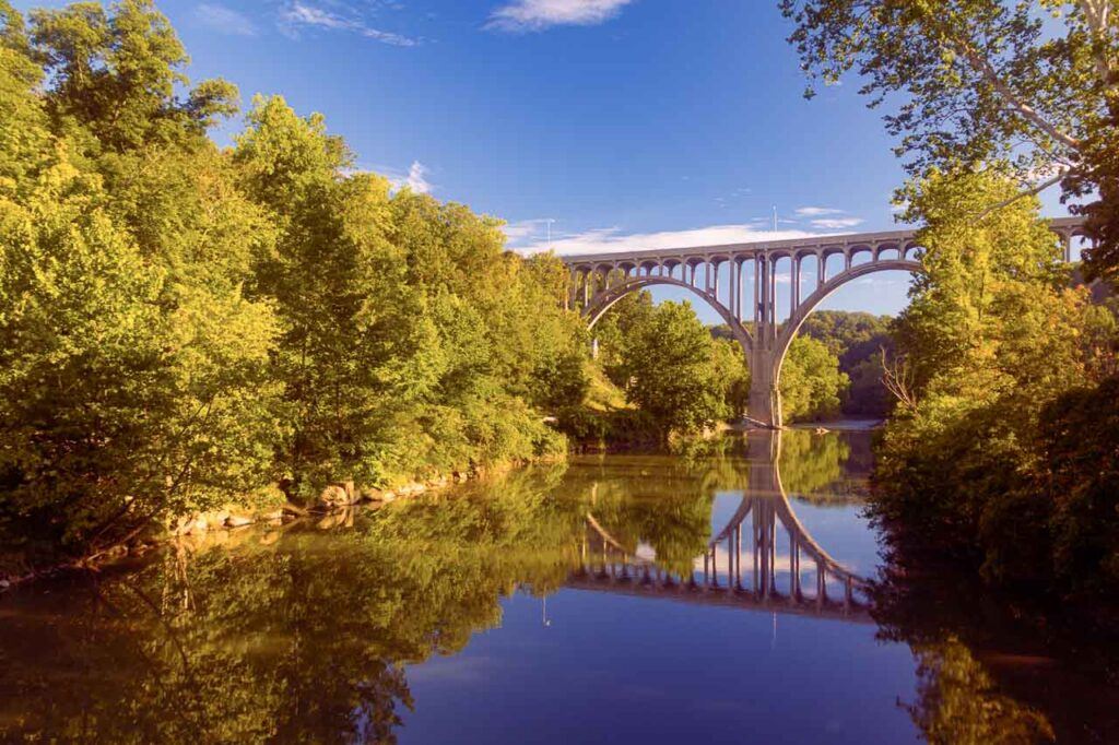 The Cuyahoga River National Park is approximately 51 square miles in size. It's one of the must-visit east coast national parks.