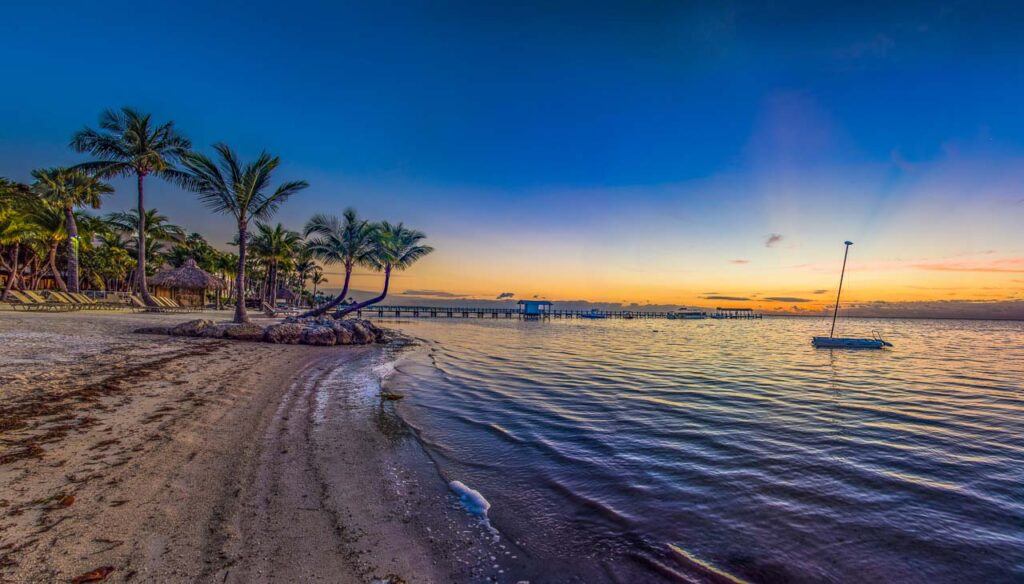 Islamorada Florida Keys Cheeca Lodge Resort Panorama at Sunrise