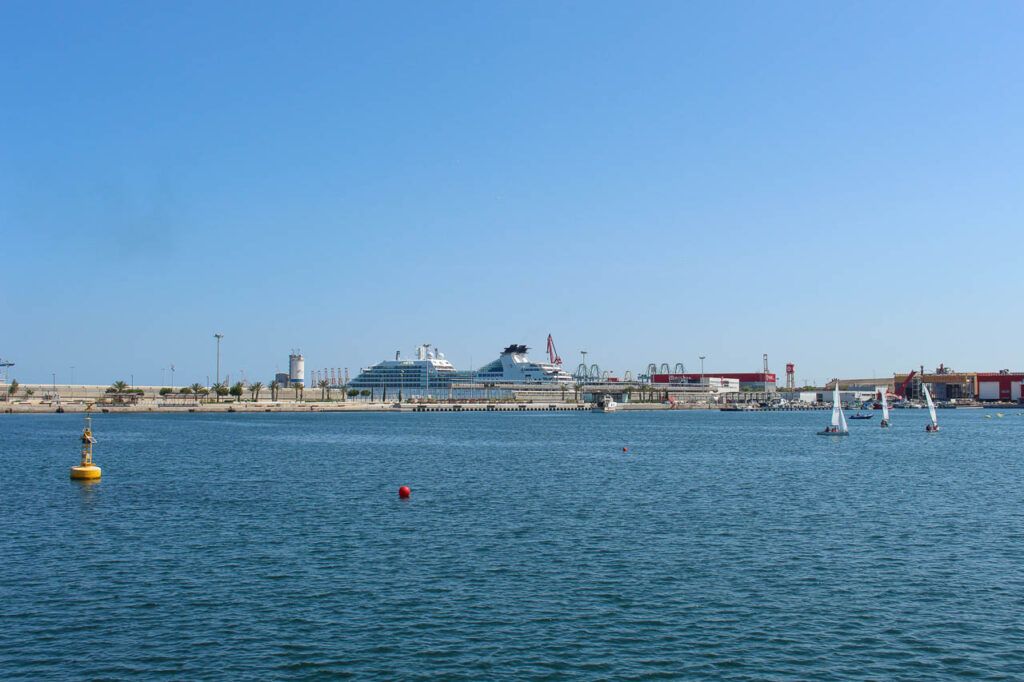 The beautiful and protected Marina de Valencia is where the swim part of Ironman 70.3 Valencia will happen.