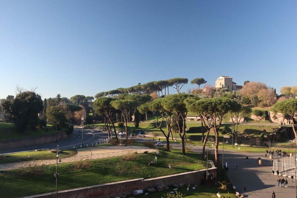 Roman Forum and Palatine Hill is an ancient ruins complex in Rome, Italy.