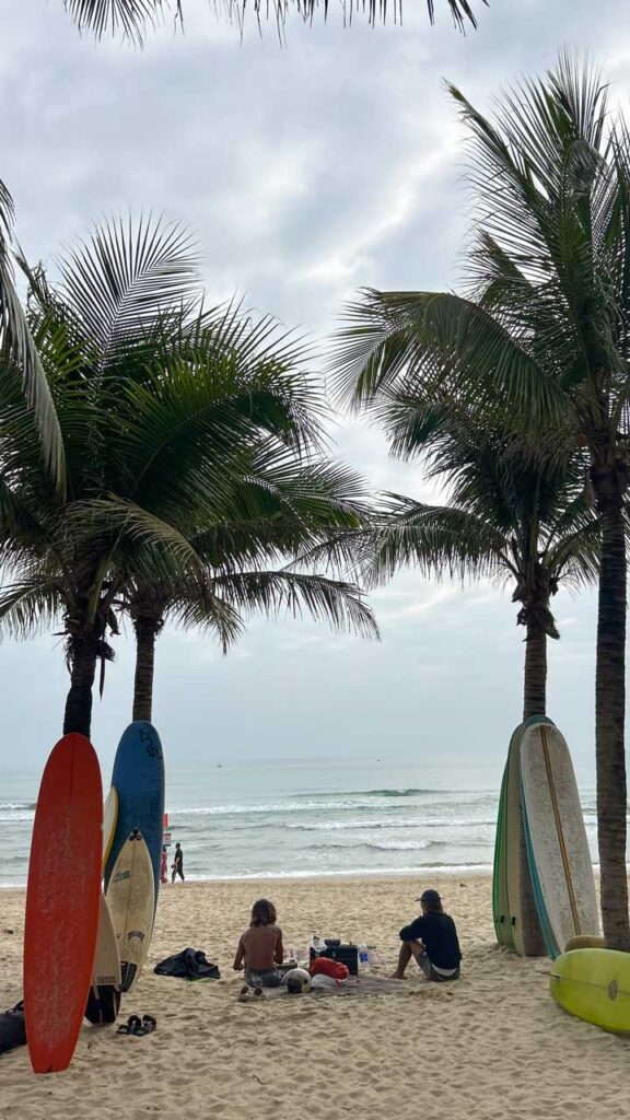 Da Nang is a beach destination in Vietnam and also a great place to do day trips to Hoi An, Hue, and Ba Na Hills. 